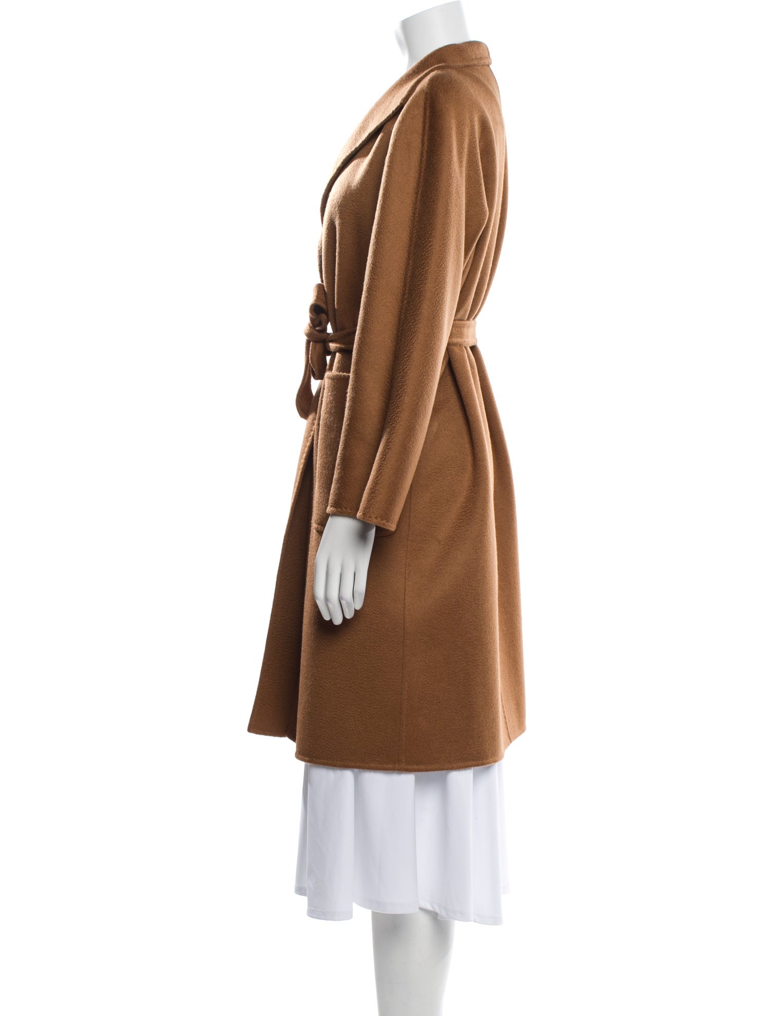 Max Mara Cashmere Faux Fur Coat