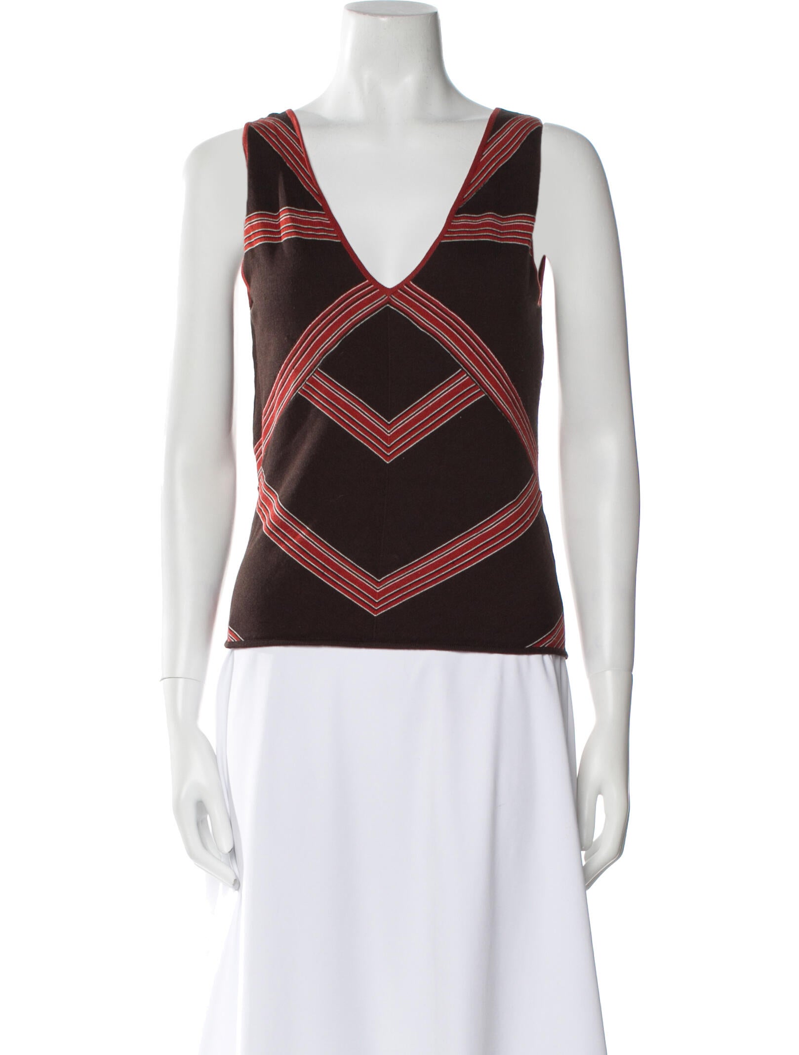 Max Mara Silk Striped Top