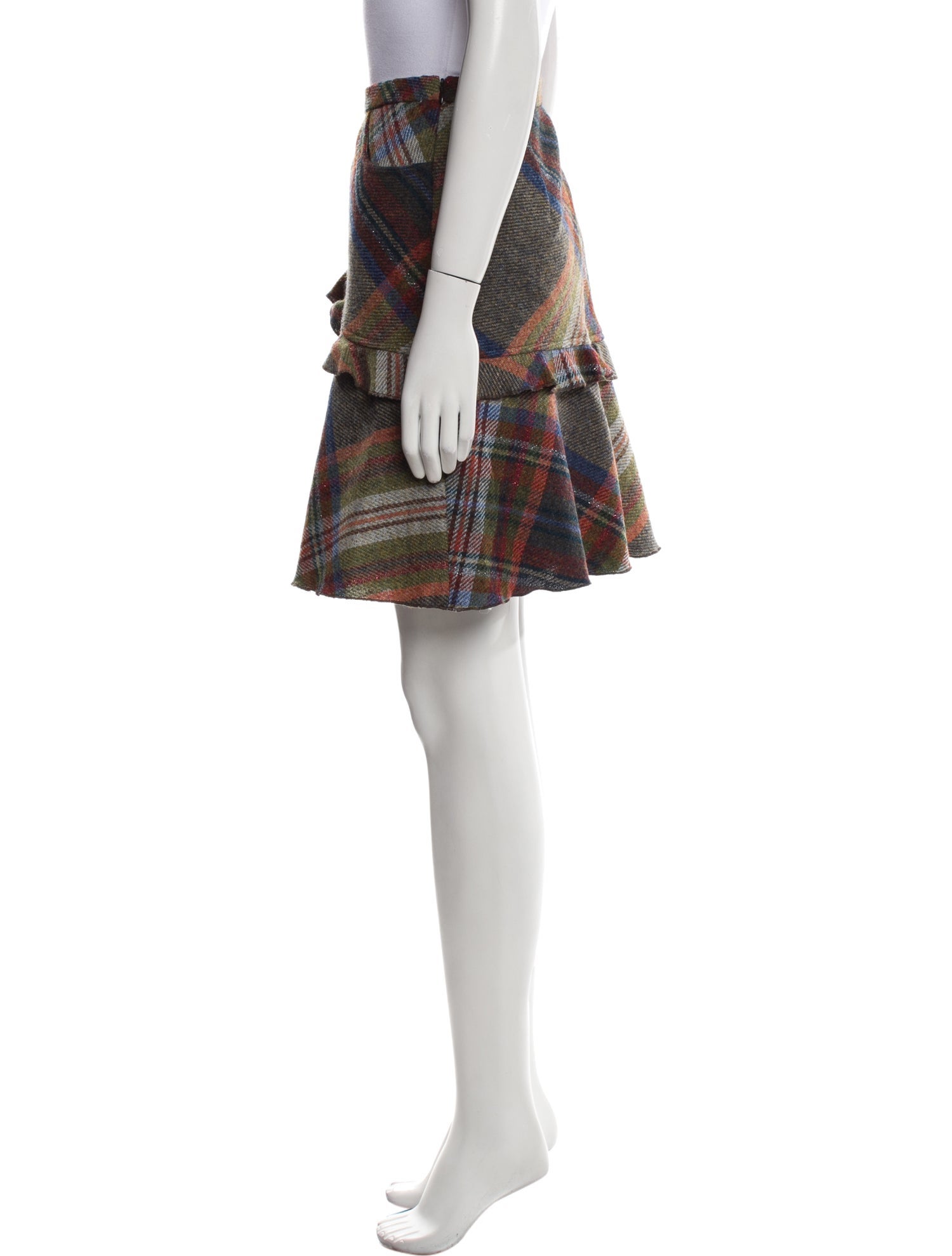 Max Mara Virgin Wool Knee-Length Skirt