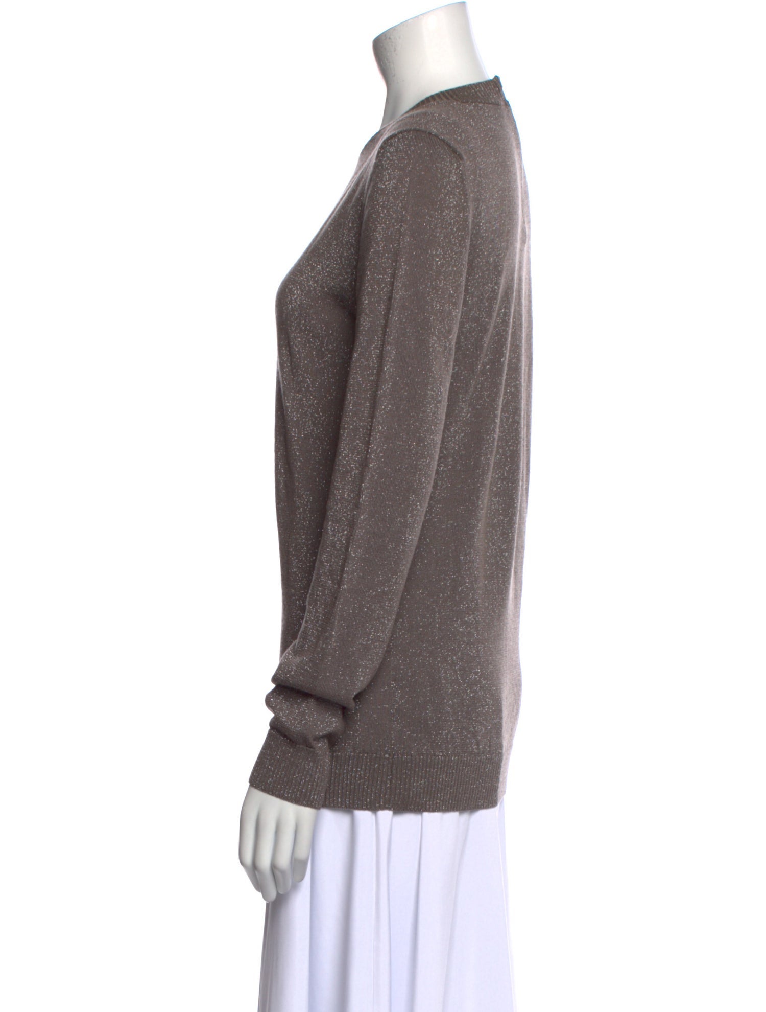 Max Mara Virgin Wool Crew Neck Sweater