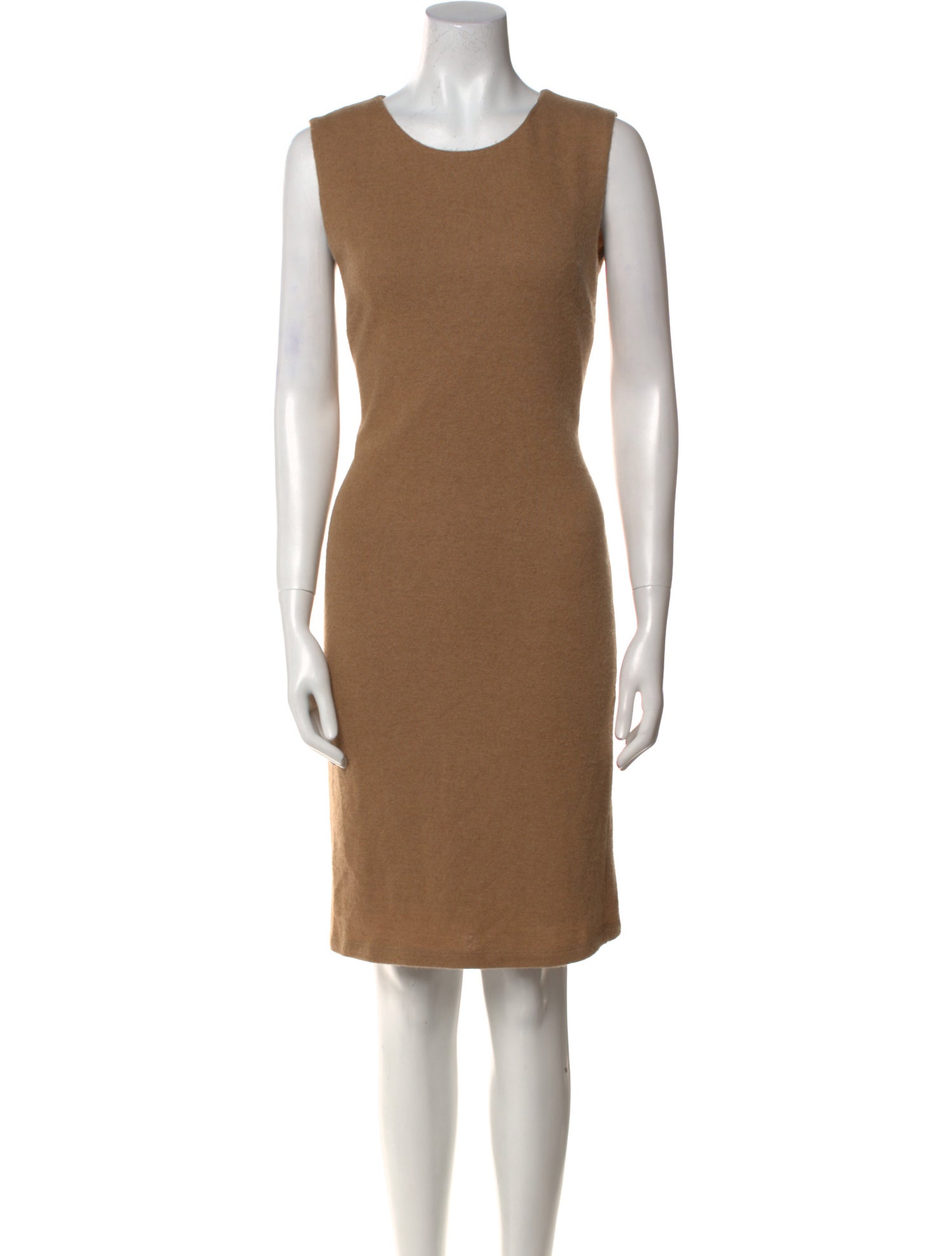 Max Mara Camel Hair Knee-Length Dress