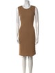 Max Mara Camel Hair Knee-Length Dress