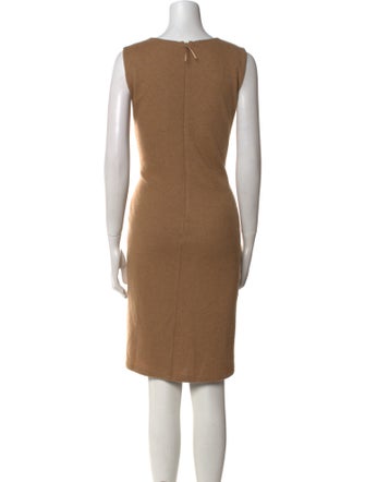 Max Mara Camel Hair Knee-Length Dress