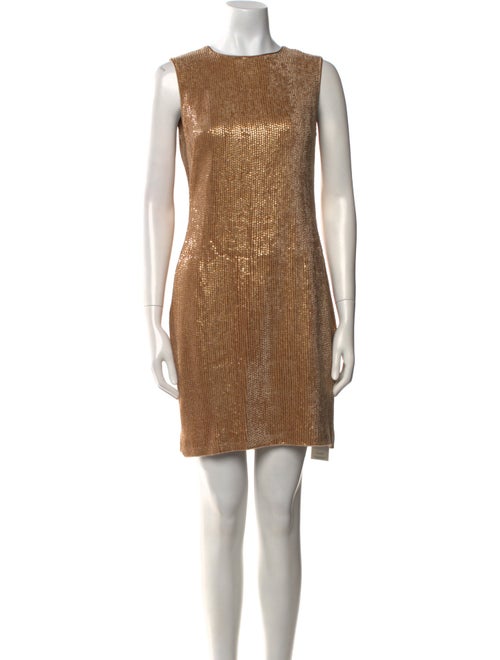 Max Mara Crew Neck Mini Dress