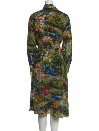 Max Mara Silk Midi Length Dress