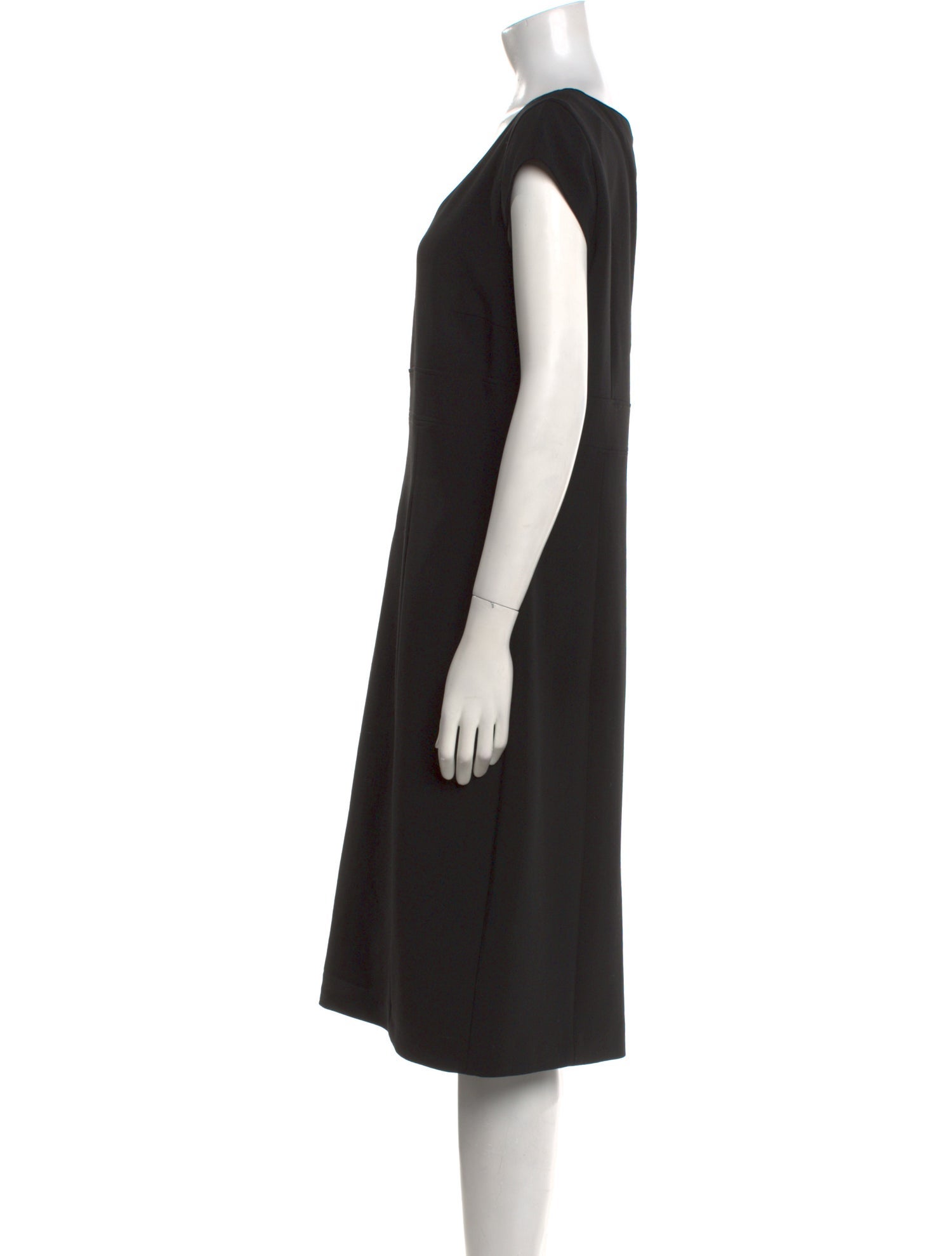 Max Mara Virgin Wool Midi Length Dress