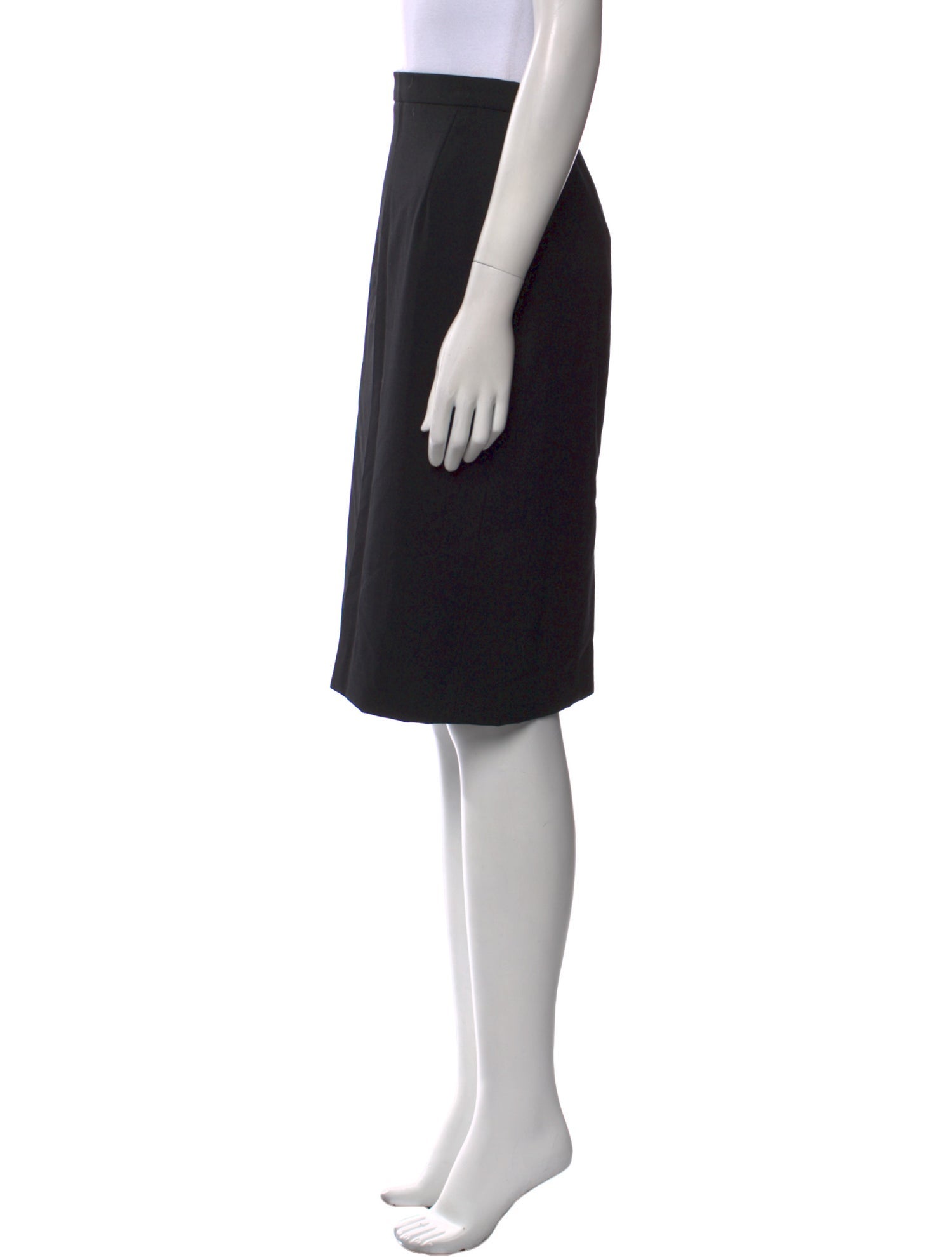 Max Mara Virgin Wool Knee-Length Skirt