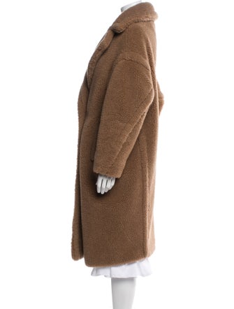 Max Mara Camel Hair Faux Fur Coat