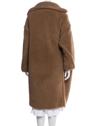 Max Mara Camel Hair Faux Fur Coat