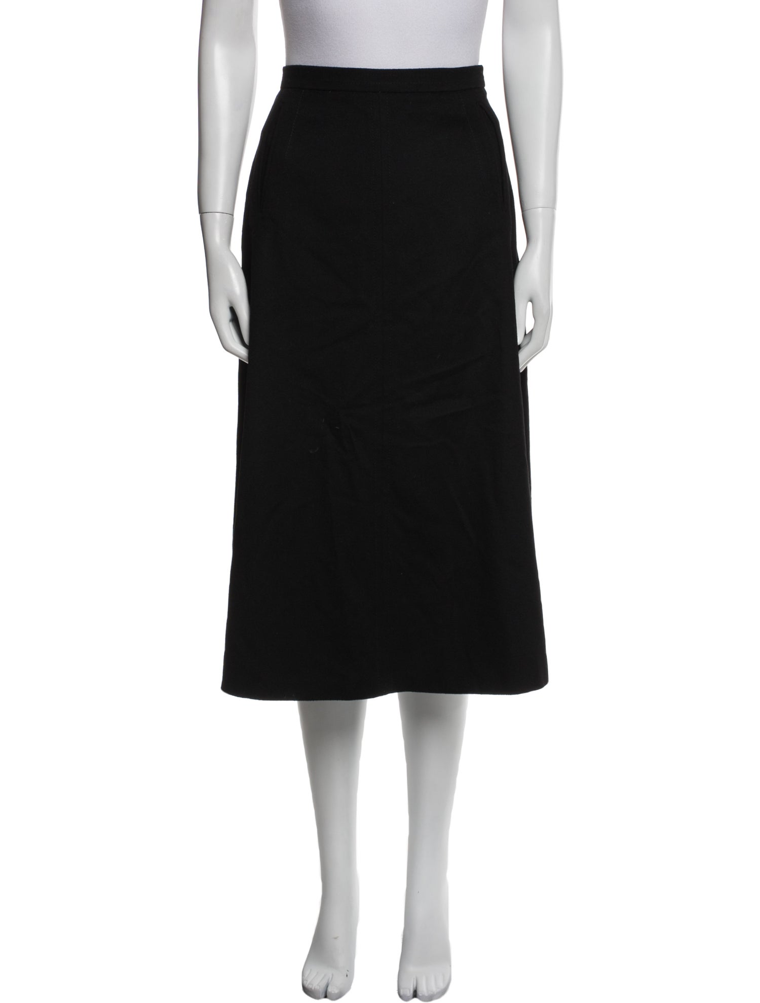 Max Mara Virgin Wool Midi Length Skirt