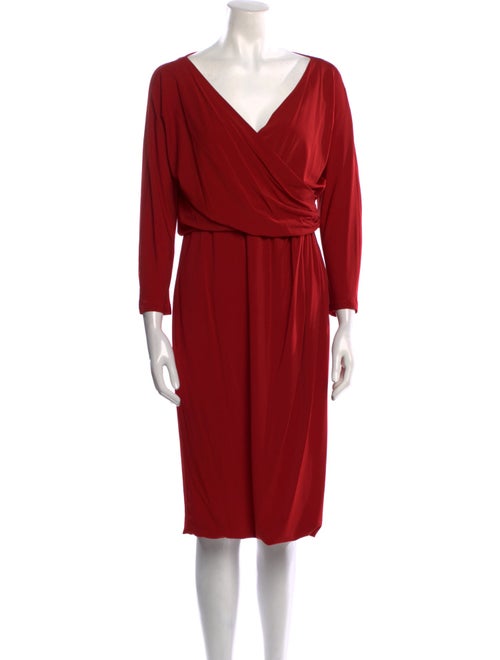 Max Mara Cowl Neck Midi Length Dress