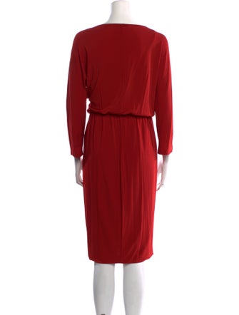 Max Mara Cowl Neck Midi Length Dress