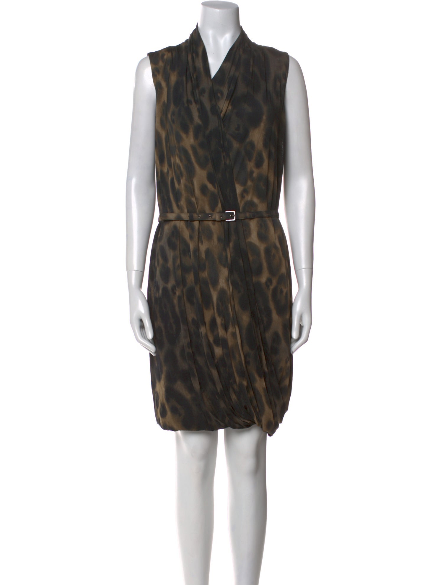 Max Mara Animal Print Mini Dress