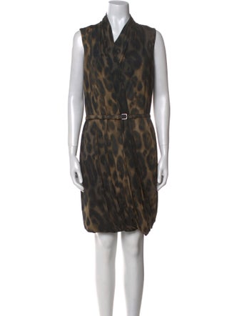 Max Mara Animal Print Mini Dress