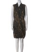 Max Mara Animal Print Mini Dress