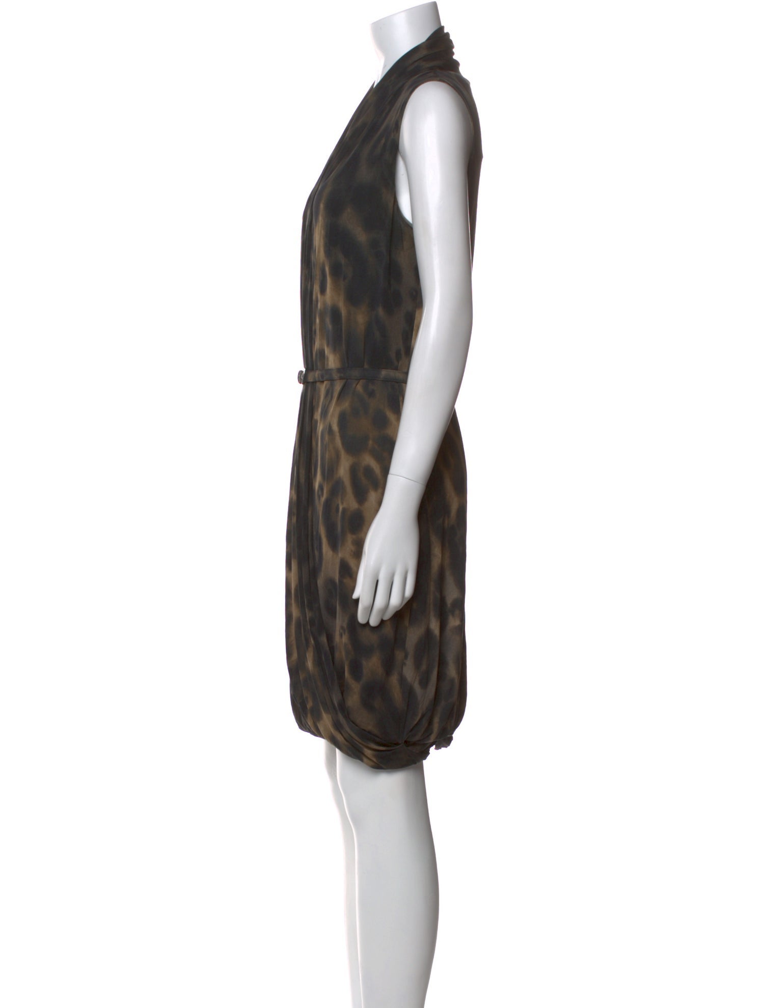 Max Mara Animal Print Mini Dress