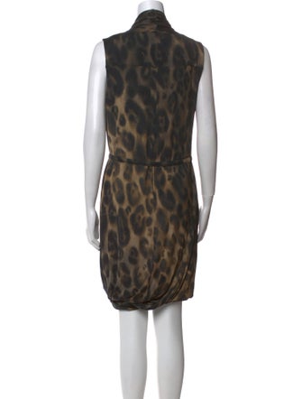 Max Mara Animal Print Mini Dress