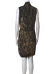 Max Mara Animal Print Mini Dress