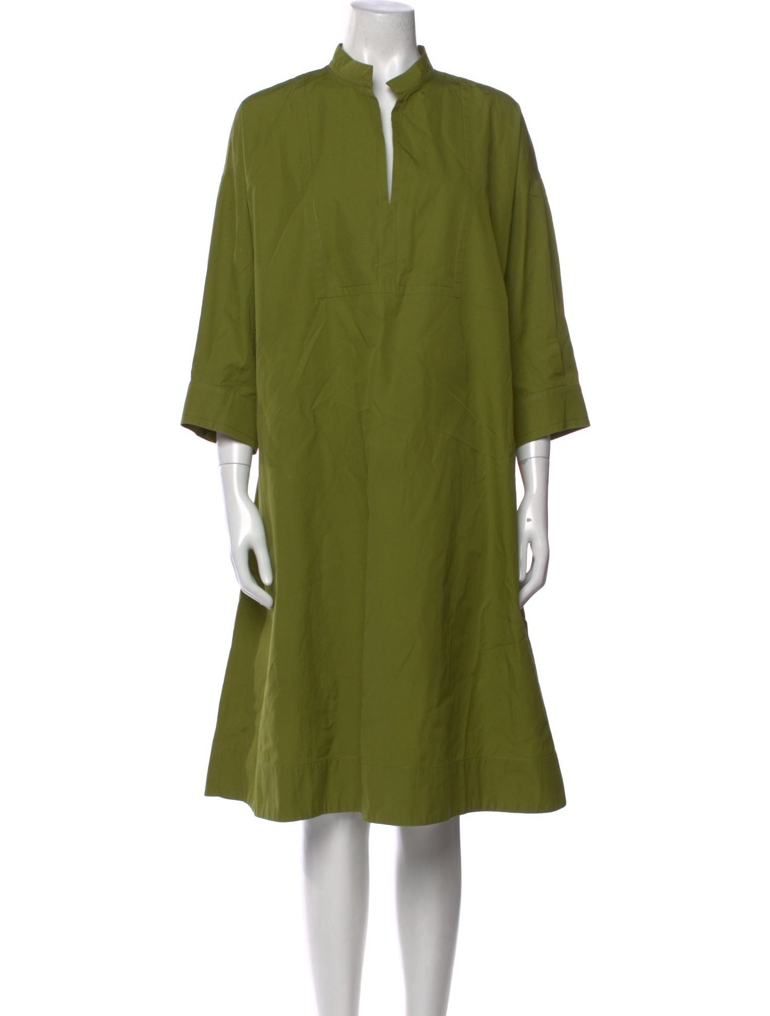 Max Mara Mock Neck Midi Length Dress