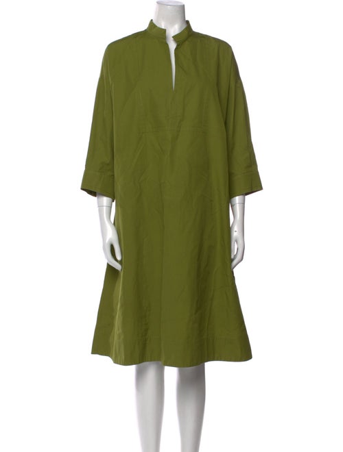 Max Mara Mock Neck Midi Length Dress