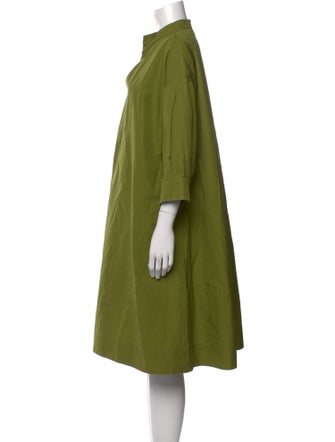 Max Mara Mock Neck Midi Length Dress