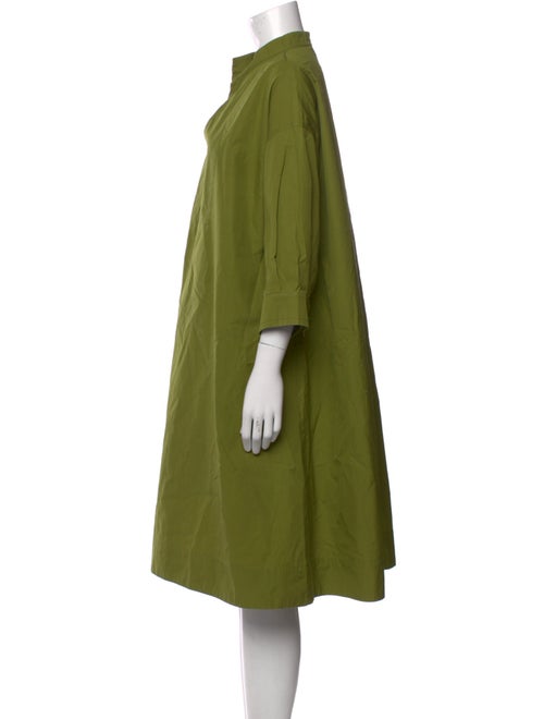 Max Mara Mock Neck Midi Length Dress