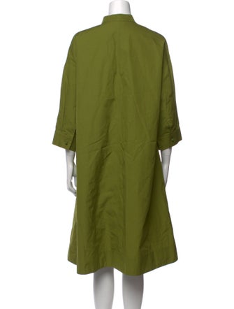 Max Mara Mock Neck Midi Length Dress