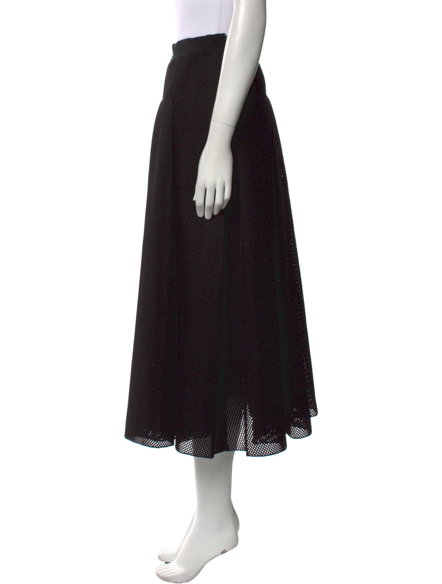 Max Mara Grosgrain Trim Knee-Length Skirt