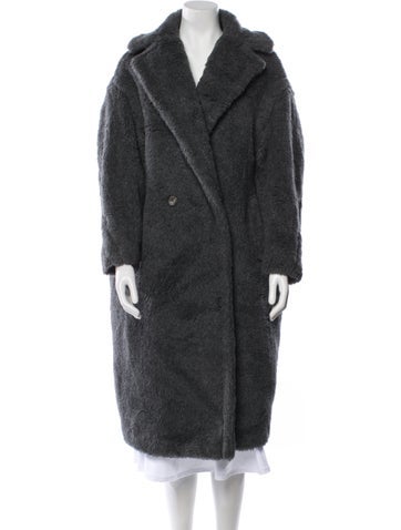 Max Mara Coats Virgin Wool Faux Fur Coat XS