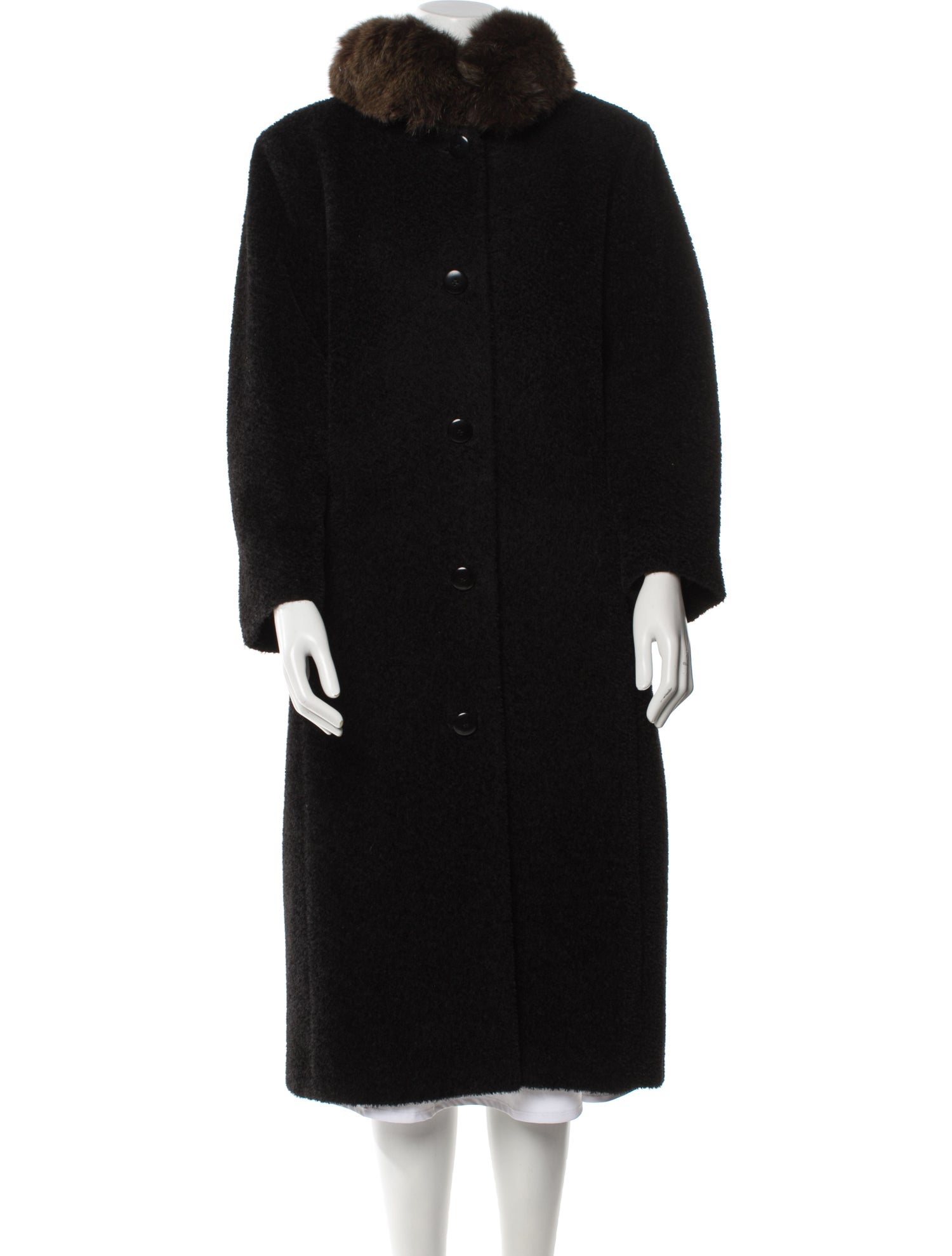 Max Mara Alpaca Faux Fur Coat