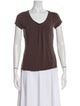 Max Mara Scoop Neck Short Sleeve T-Shirt