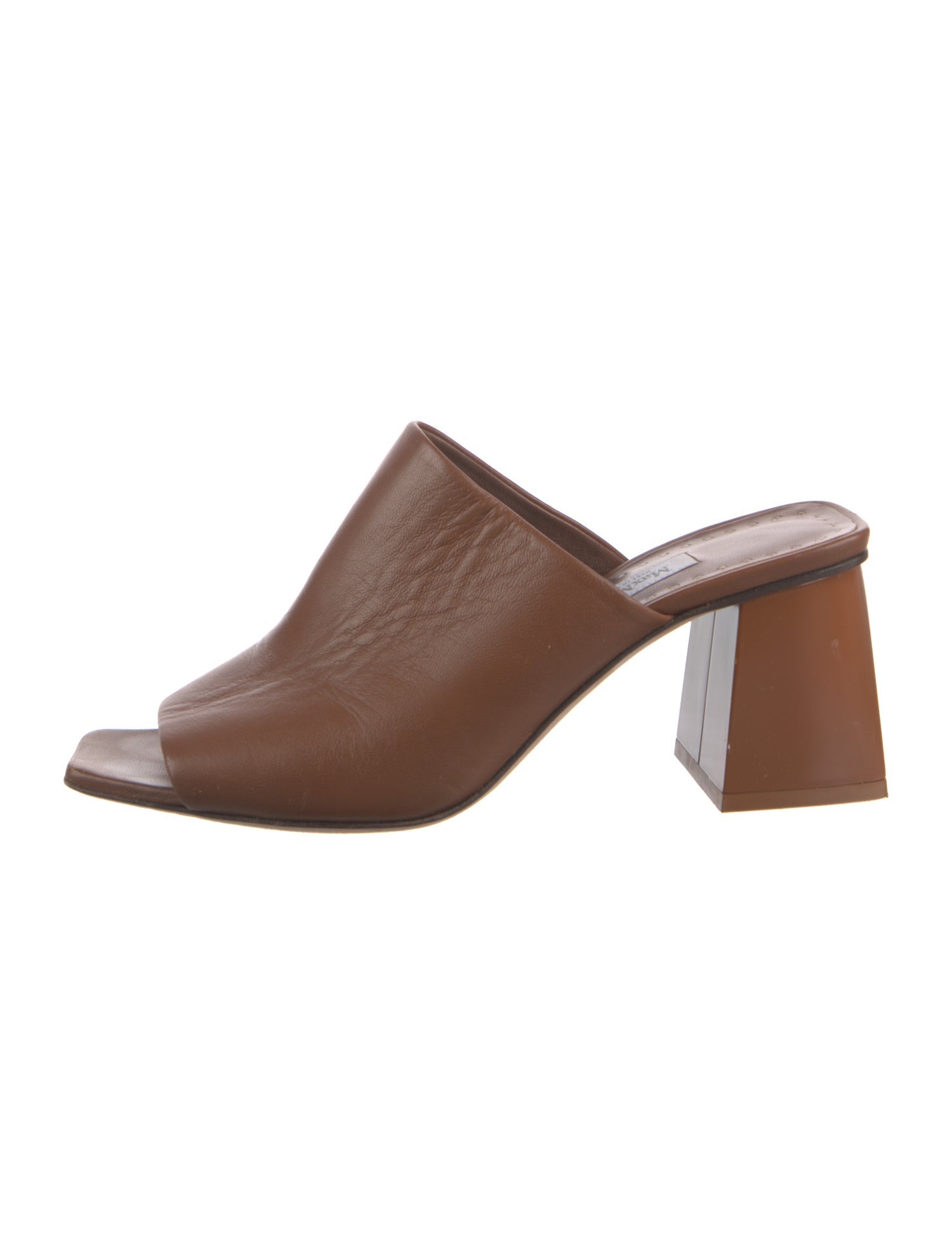 Max Mara Leather Slides