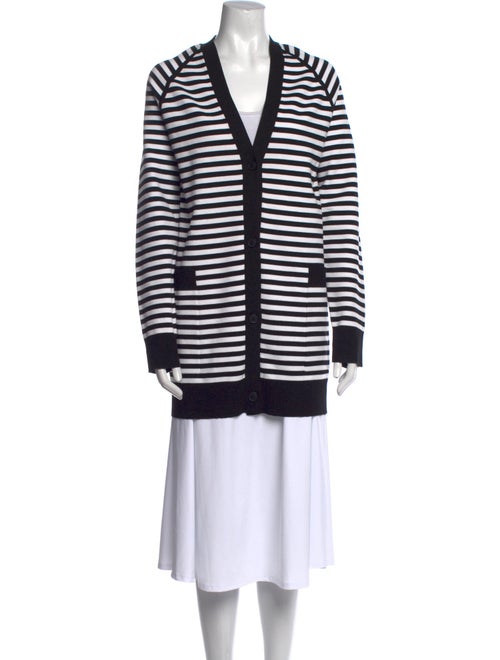 Max Mara Striped V-Neck Sweater