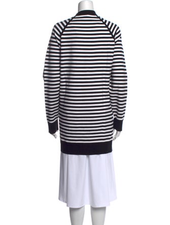 Max Mara Striped V-Neck Sweater