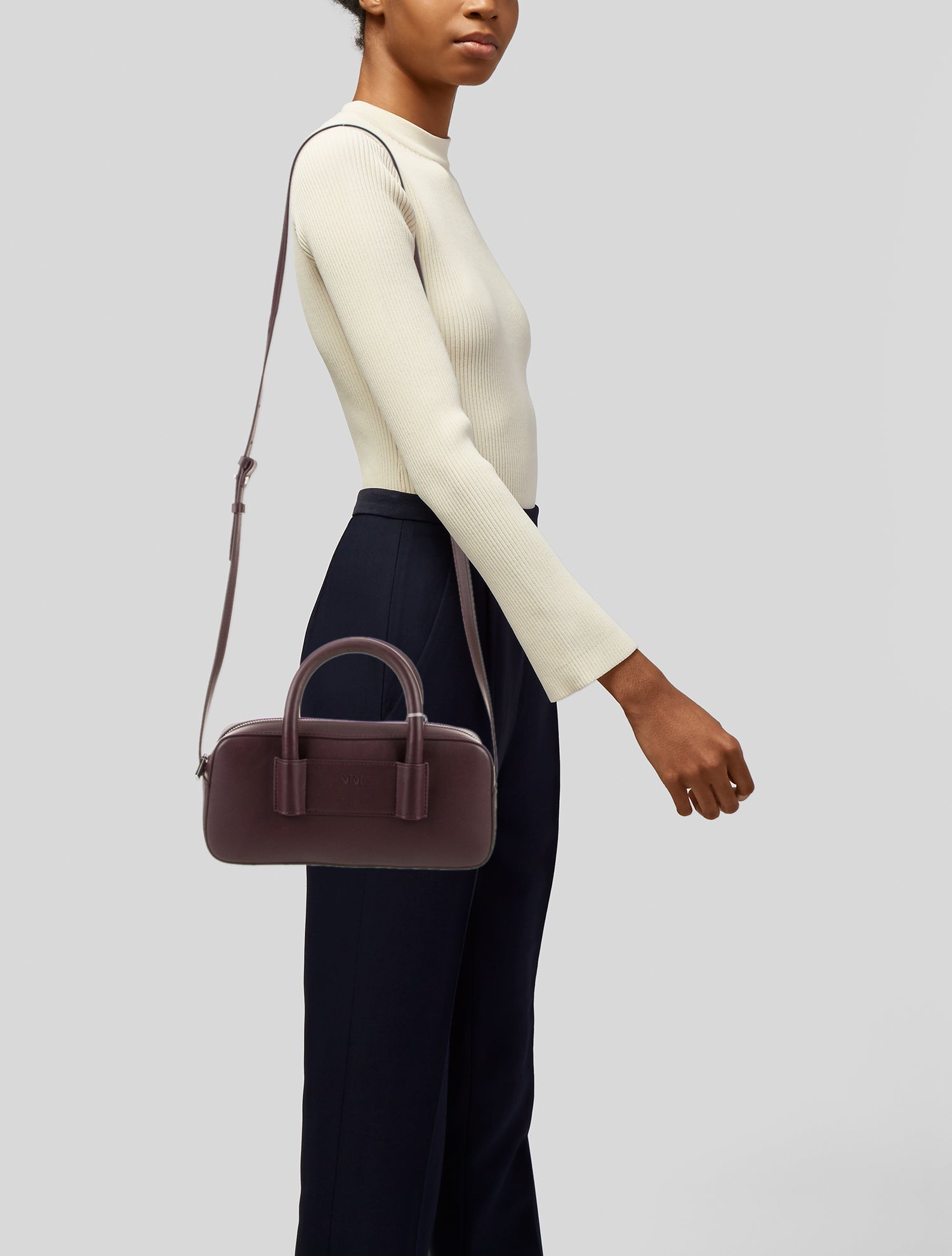 Max Mara Leather Top Handle Bag