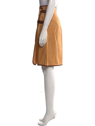 Max Mara Linen Knee-Length Skirt