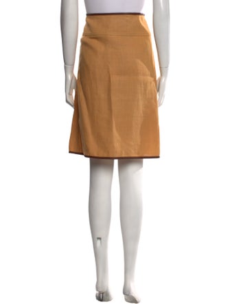 Max Mara Linen Knee-Length Skirt