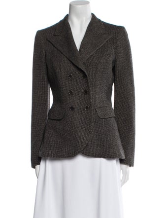 Max Mara Houndstooth Print Blazer