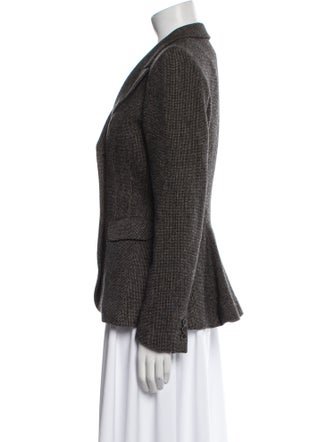 Max Mara Houndstooth Print Blazer