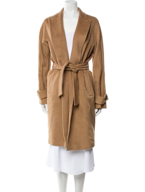 Max Mara Wool Faux Fur Coat