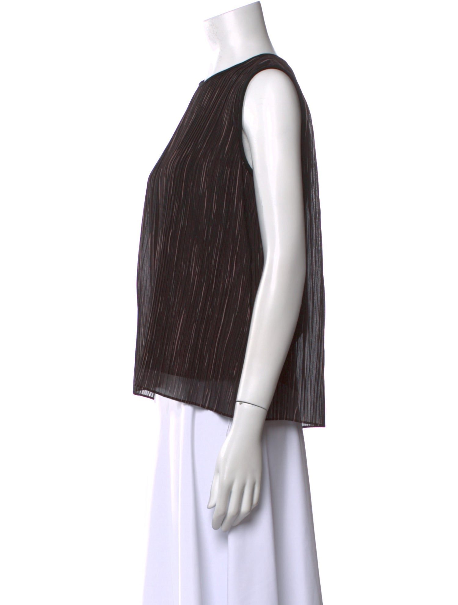 Max Mara Striped Crew Neck Top