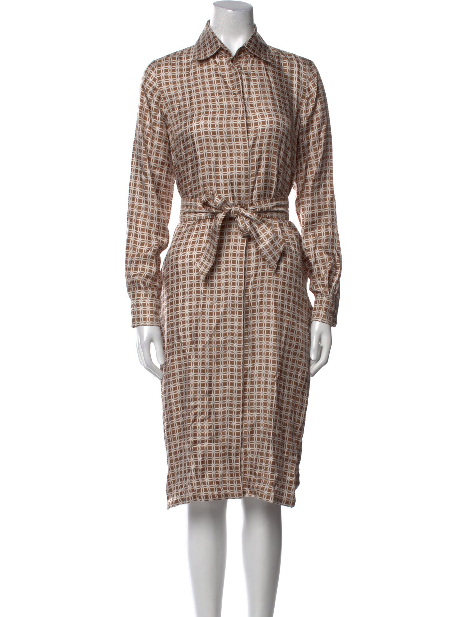 Max Mara Silk Midi Length Dress