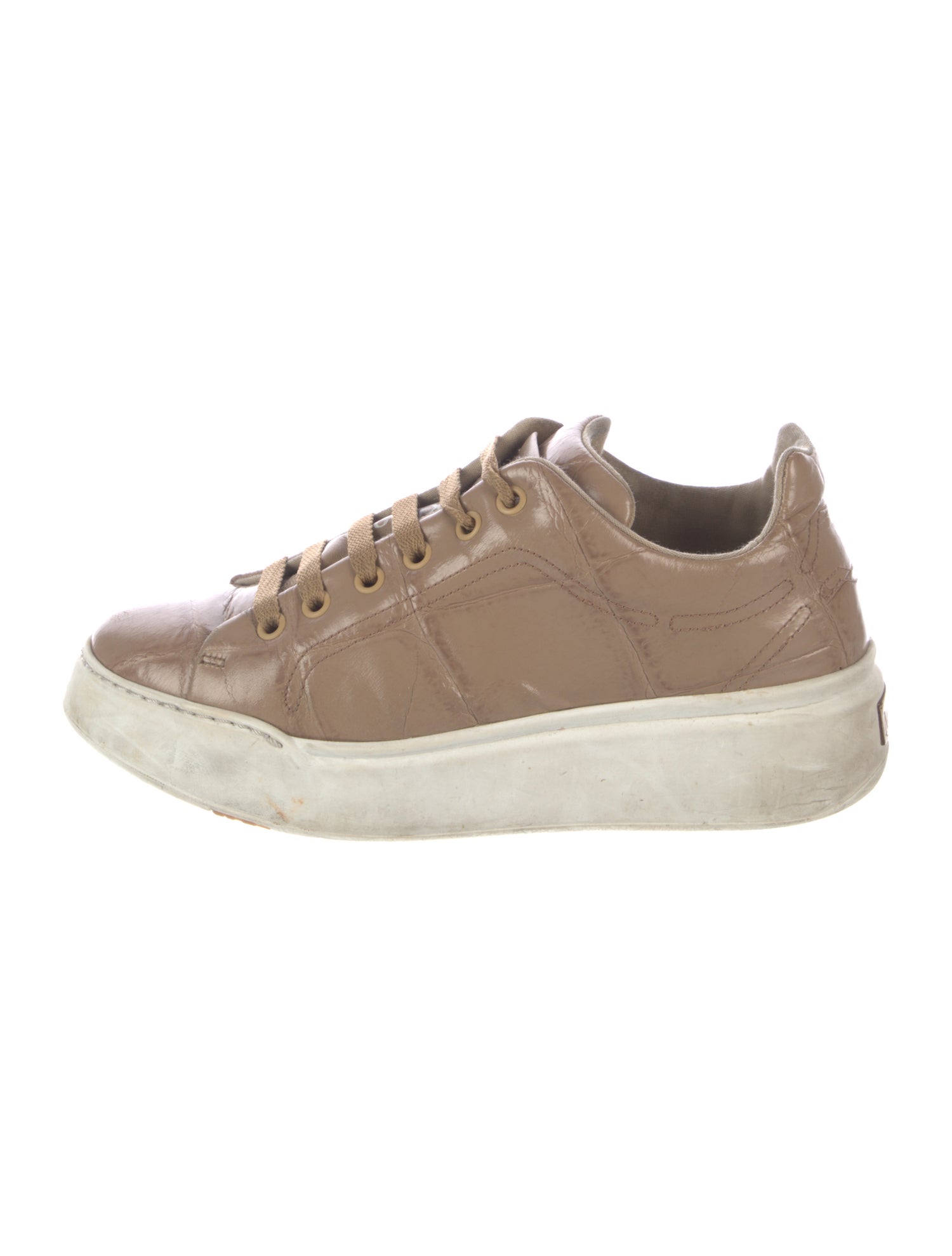 Max Mara Leather Sneakers