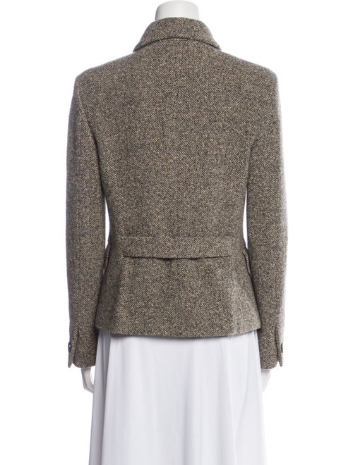Max Mara Virgin Wool Tweed Pattern Blazer