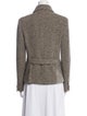 Max Mara Virgin Wool Tweed Pattern Blazer