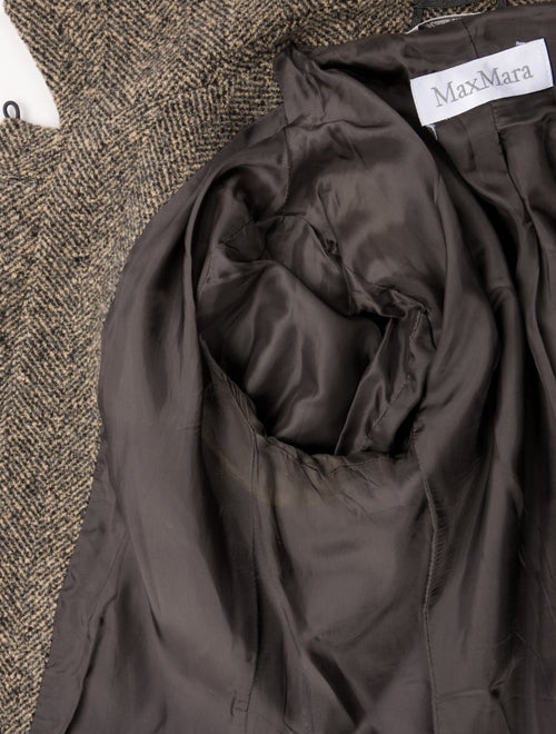 Max Mara Virgin Wool Tweed Pattern Blazer