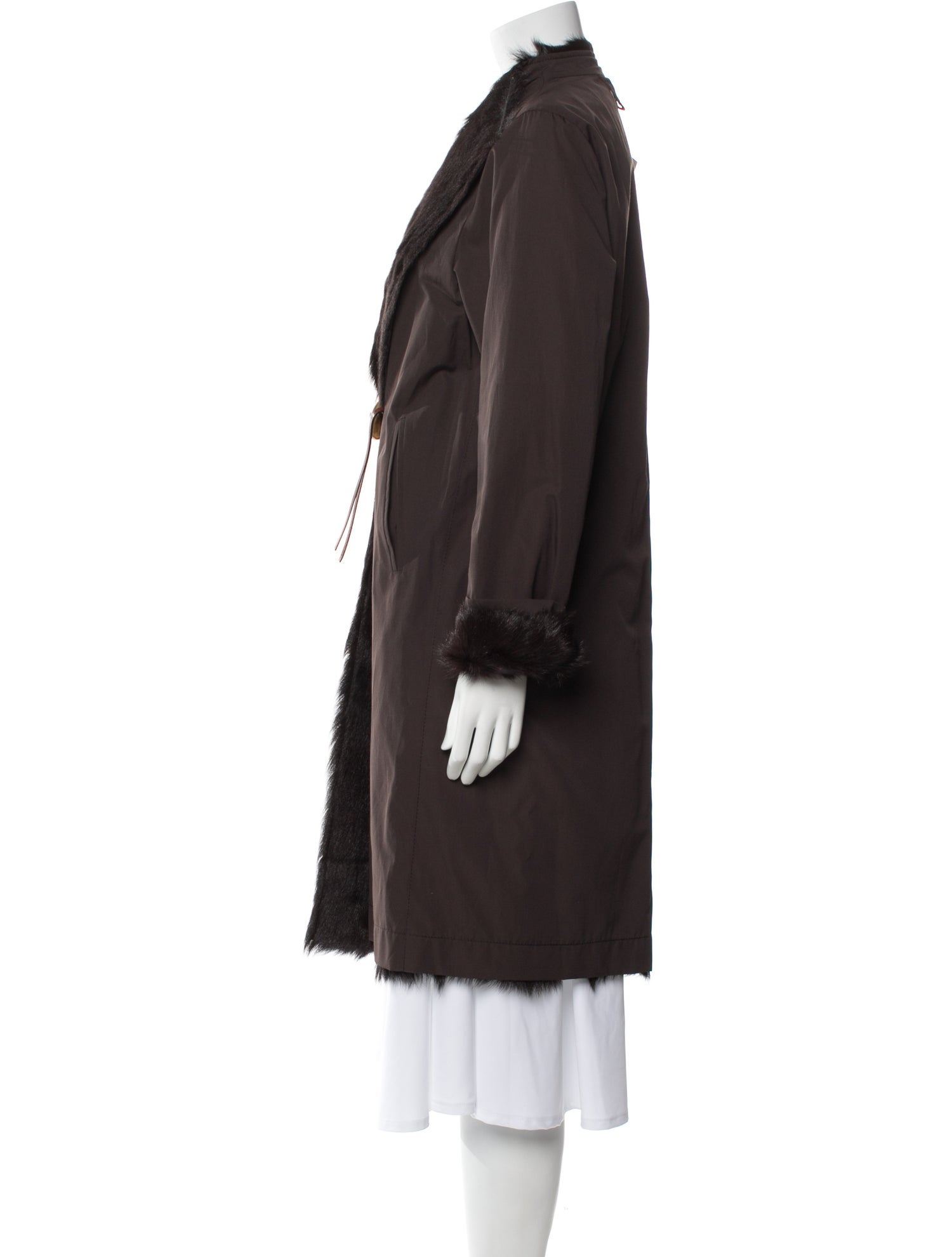 Max Mara Faux Fur Coat w/ Tags