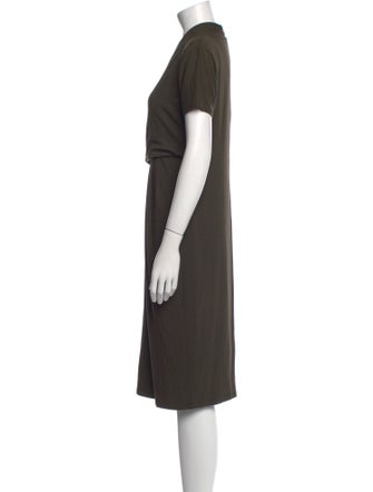 Max Mara V-Neck Knee-Length Dress