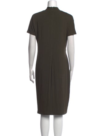 Max Mara V-Neck Knee-Length Dress