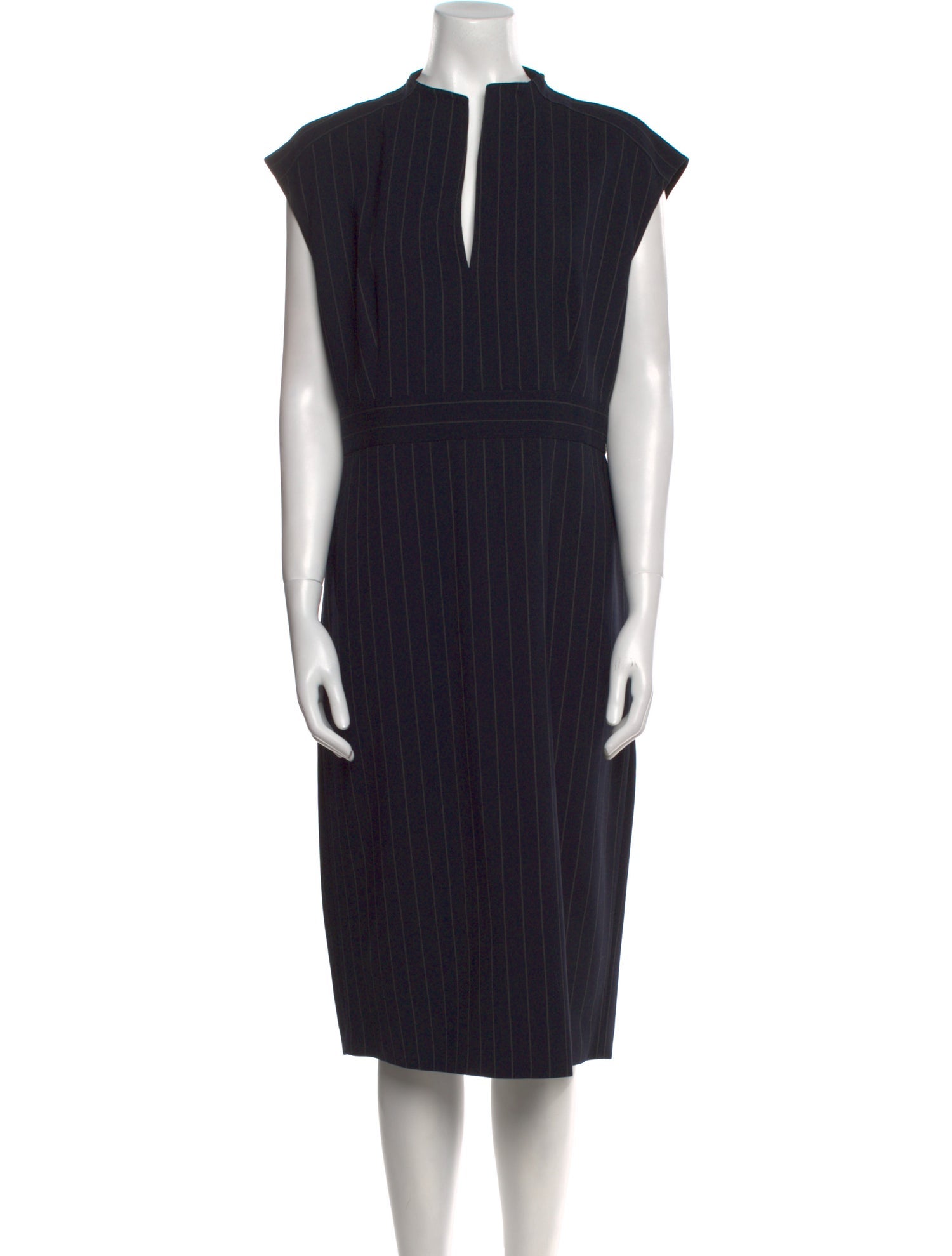 Max Mara Virgin Wool Midi Length Dress